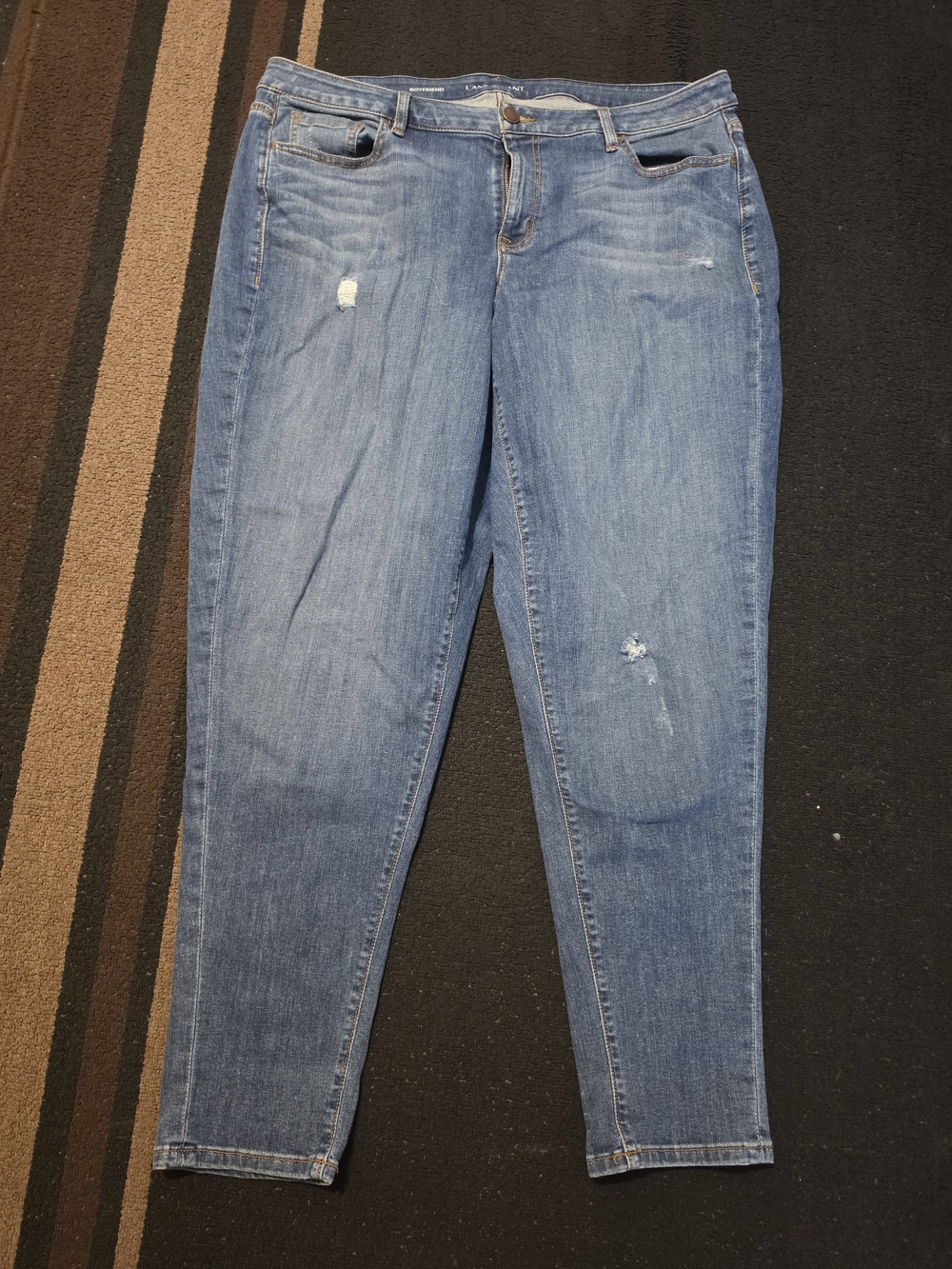 Lane Bryant Distressed Light Blue Skinny Jeans
